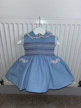 Load image into Gallery viewer, Pique Sofia blue sleeveless dress
