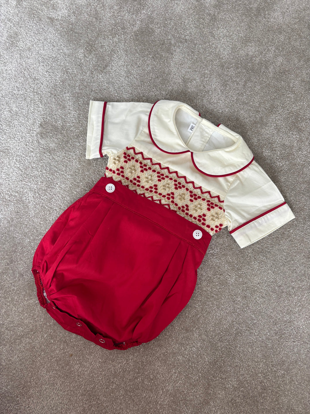 Red gold boy suit