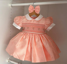 Load image into Gallery viewer, Peach shimmer dress
