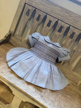 Load image into Gallery viewer, Blue &amp; tan dress

