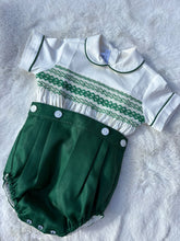 Load image into Gallery viewer, Green &amp; Cream Boys Suit
