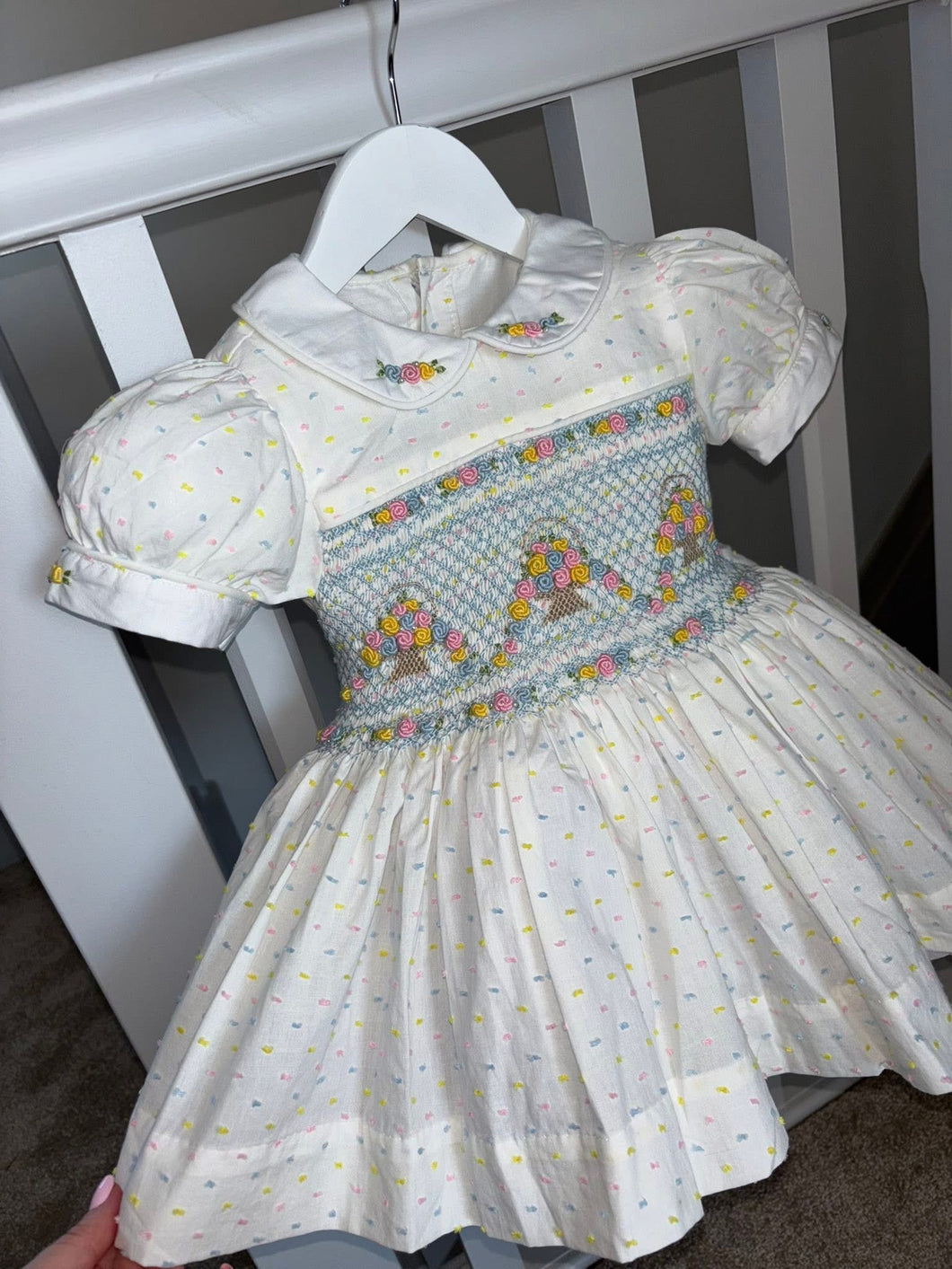 Multi coloured basket dress