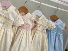 Load image into Gallery viewer, Cream pastel smock dress
