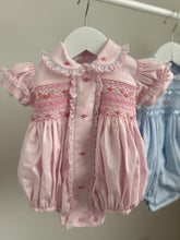 Load image into Gallery viewer, Pink bubble romper
