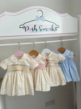 Load image into Gallery viewer, Cream pastel smock dress
