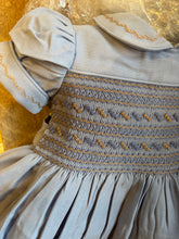 Load image into Gallery viewer, Blue &amp; tan dress
