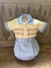 Load image into Gallery viewer, Blue &amp; cream suit
